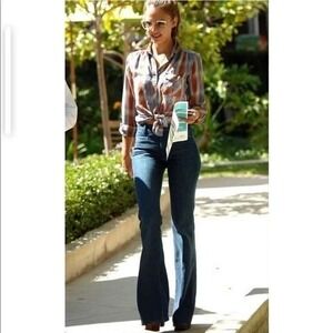 Mother The Drama Flare Jeans in Joyride 27